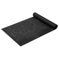 Premium Midnight Mandala Yoga Mat (6mm) angled