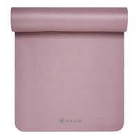 Gaiam Fitness Mat (10mm) Purple rolled