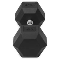 45lb six-sided single dumbbell front view